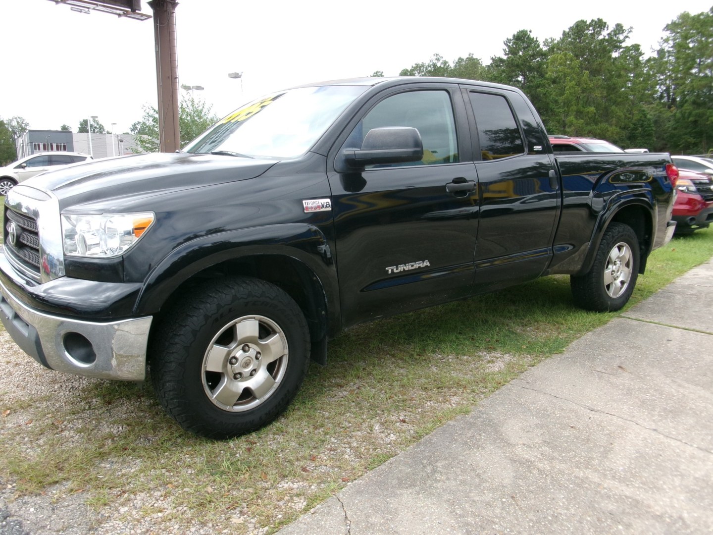 2007 Black /Gray Toyota Tundra Crew Cab SR5 SR5 (5TBRV54107S) with an 5.7L-V8 engine, Automatic transmission, located at 3120 W Tennessee St, Tallahassee, FL, 32304-1002, (850) 575-6702, 30.458841, -84.349648 - Used Car Supermarket is proud to present you with this loaded 2007 Toyota Tundra Crew Cab SR5. Used Car Supermarket prides itself in offering you the finest used vehicle in Tallahassee. Used Car Supermarket has been locally family owned and operated for 52 years. Our Tundra Crew Cab has been service- Photo#0