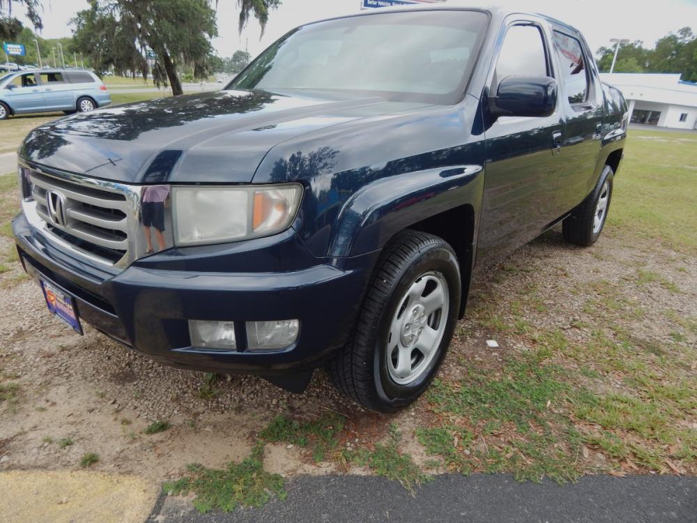 2012 Blue /Gray Leather Honda Ridgeline RTL w/ Leather (5FPYK1F58CB) with an 3.5L V6 SOHC 24V engine, 5-Speed Automatic transmission, located at 3120 W Tennessee St, Tallahassee, FL, 32304-1002, (850) 575-6702, 30.458841, -84.349648 - Used Car Supermarket is proud to present you with this loaded immaculate 2013 Honda Ridgeline RTL 4x4 with leather. Used Car Supermarket prides itself in offering you the finest pre-owned vehicle in Tallahassee. Used Car Supermarket has been locally family owned and operated for over 47 years. Our R - Photo #0