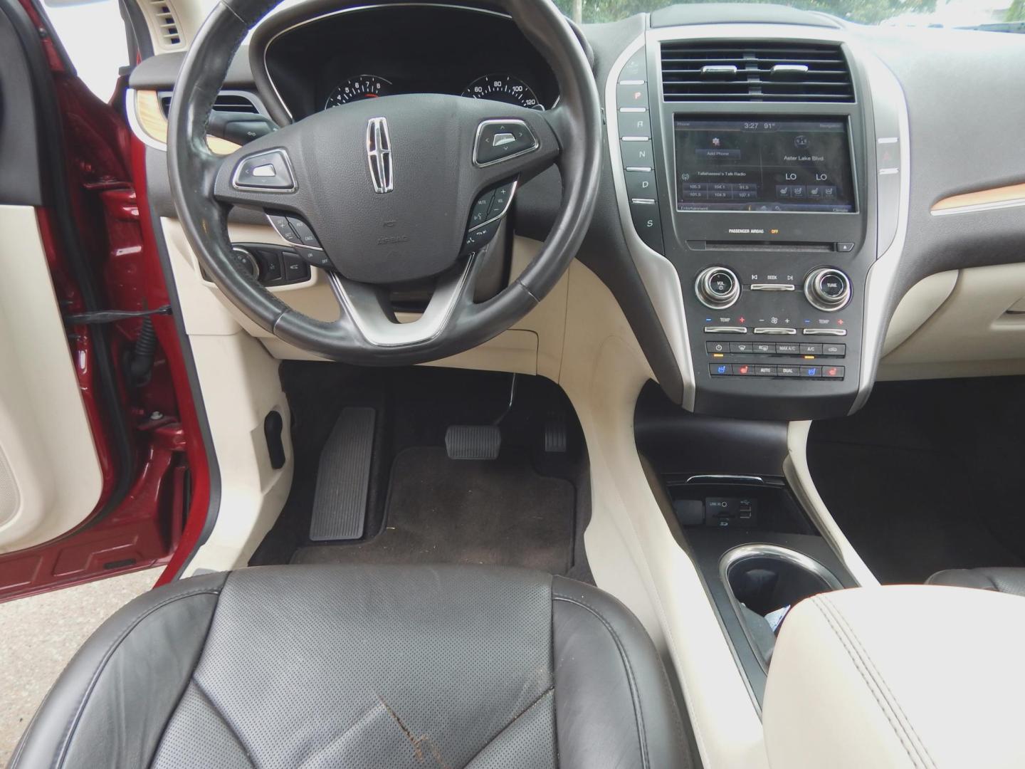 2015 Maroon /Two tone Leather Lincoln MKC FWD (5LMCJ1A9XFU) with an 2.0L L4 DOHC 16V engine, 6-Speed Automatic transmission, located at 3120 W Tennessee St, Tallahassee, FL, 32304-1002, (850) 575-6702, 30.458841, -84.349648 - Used Car Supermarket is proud to present you with this loaded immaculate 2015 Lincoln MKC with leather, Navigation and panoramic sunroof. Used Car Supermarket prides itself in offering you the finest pre-owned vehicle in Tallahassee. Used Car Supermarket has been locally family owned and operated fo- Photo#3