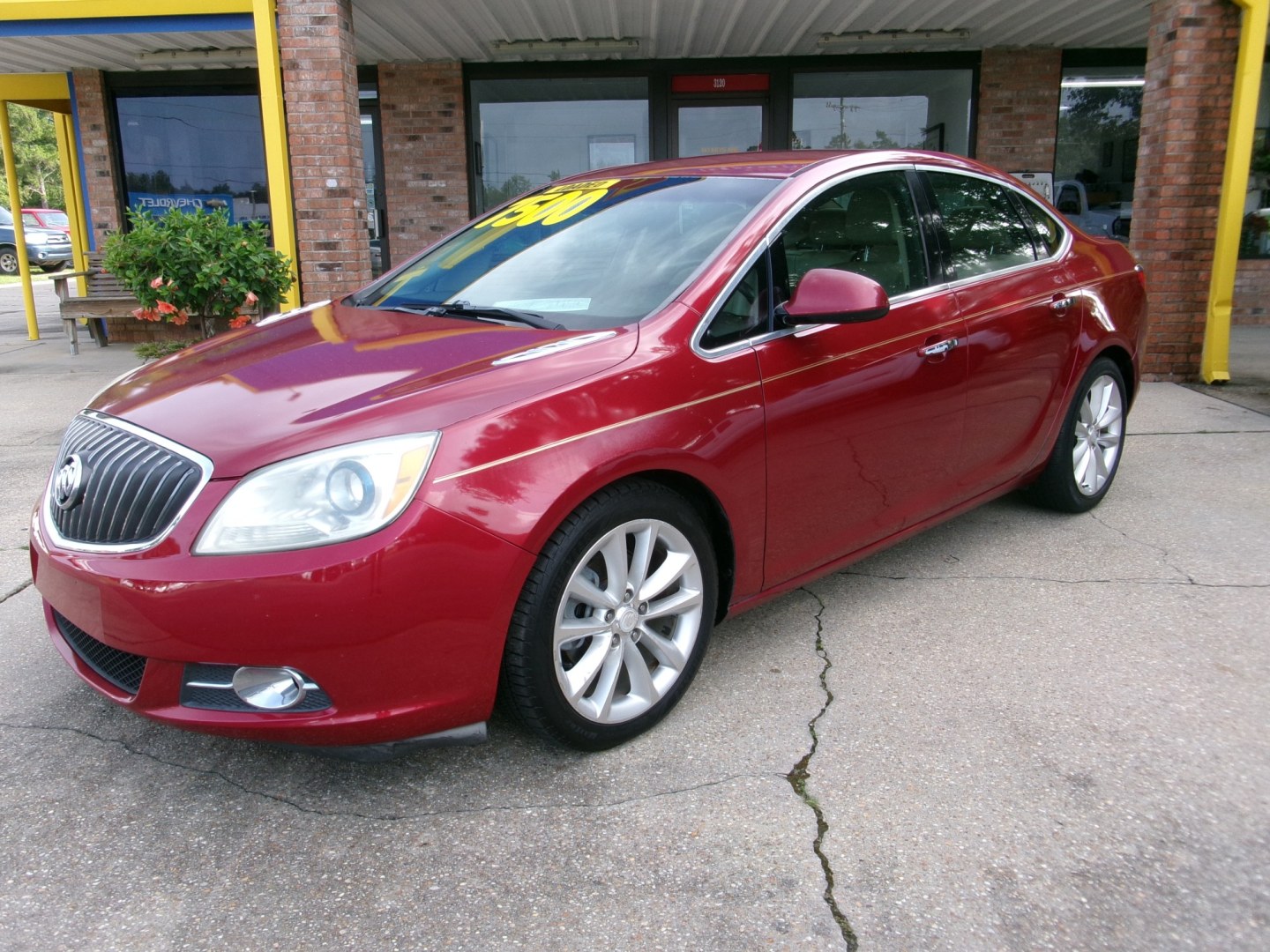 2012 Maroon /Tan Leather Buick Verano Base (1G4PP5SK1C4) with an 2.4L L4 DOHC 16V FFV engine, 6-Speed Automatic transmission, located at 3120 W Tennessee St, Tallahassee, FL, 32304-1002, (850) 575-6702, 30.458841, -84.349648 - Used Car Supermarket is proud to present you with this loaded immaculate 2012 Buick Verano sedan with low miles and leather. Used Car Supermarket prides itself in offering you the finest pre-owned vehicle in Tallahassee. Used Car Supermarket has been locally family owned and operated for over 50 yea- Photo#0