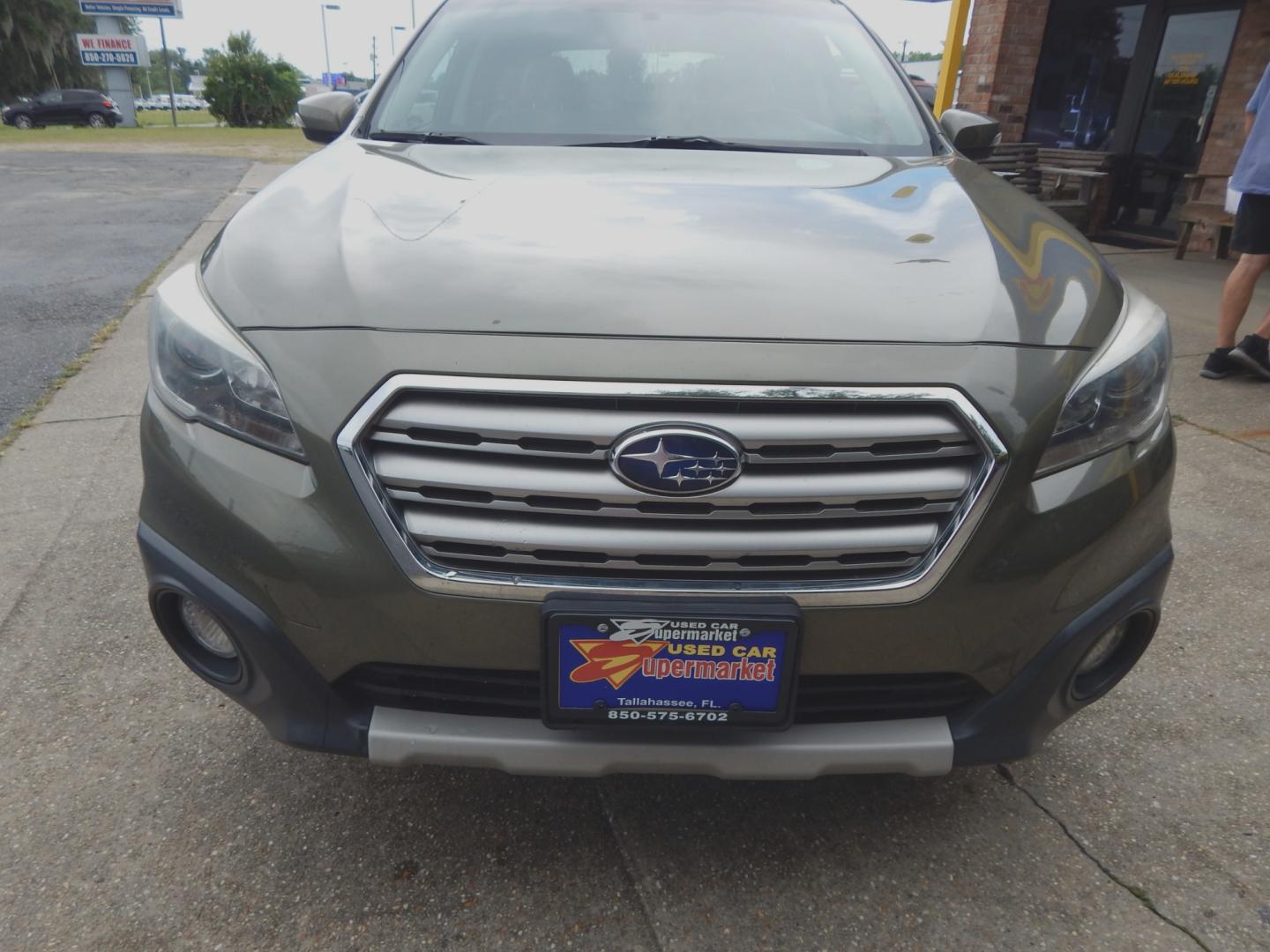 2015 Cypress Green /neutral leather Subaru Outback Limited (4S4BSALCXF3) with an 2.5l-4 cyl. engine, Automatic transmission, located at 3120 W Tennessee St, Tallahassee, FL, 32304-1002, (850) 575-6702, 30.458841, -84.349648 - Used Car Supermarket is proud to present you with this loaded immaculate 2015 Subaru Outback 2.5 Limited with leather, sunroof and Navigation. Used Car Supermarket prides itself in offering you the finest pre-owned vehicle in Tallahassee. Used Car Supermarket has been locally family owned and operat - Photo#2