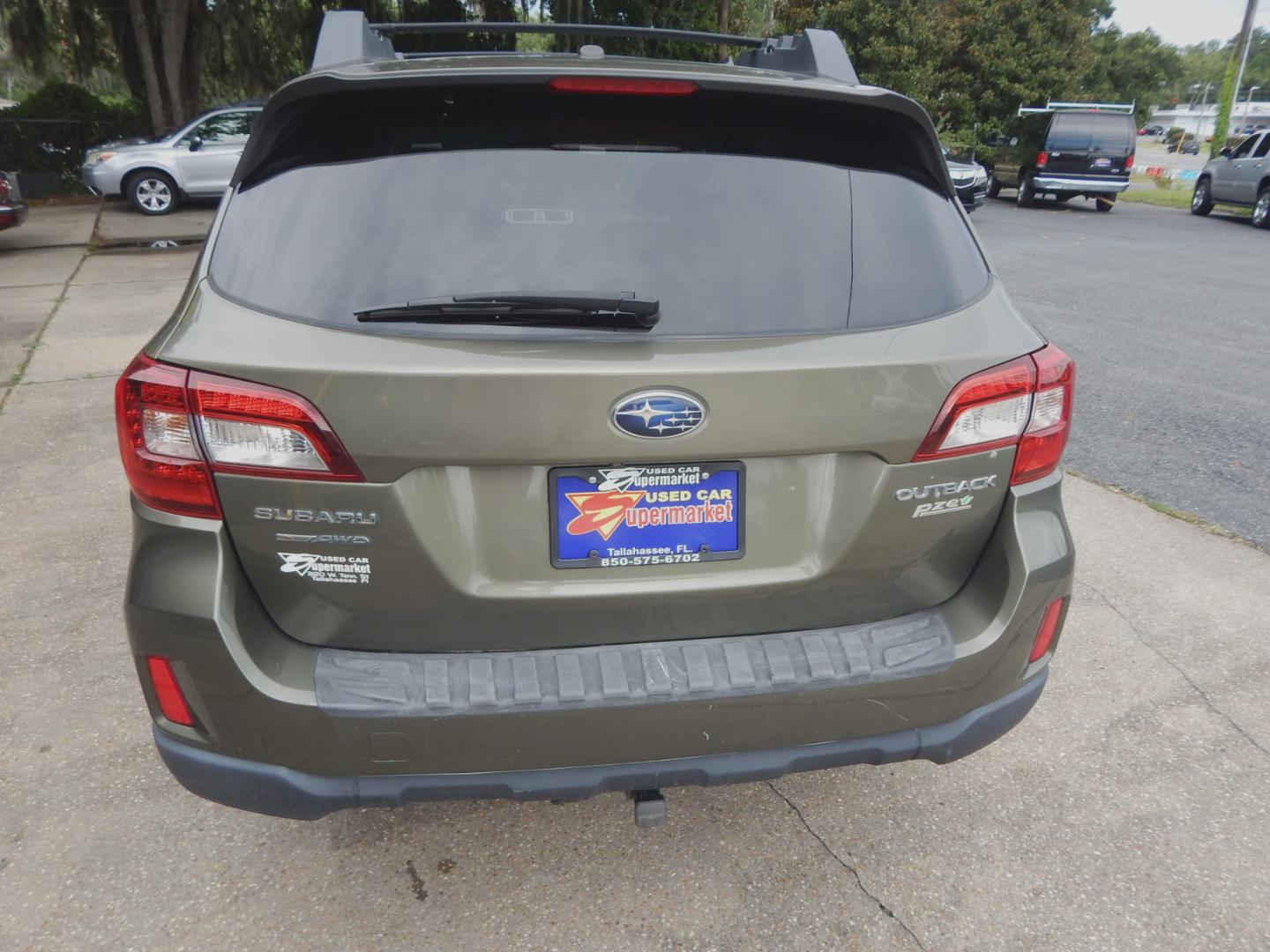 2015 Cypress Green /neutral leather Subaru Outback Limited (4S4BSALCXF3) with an 2.5l-4 cyl. engine, Automatic transmission, located at 3120 W Tennessee St, Tallahassee, FL, 32304-1002, (850) 575-6702, 30.458841, -84.349648 - Used Car Supermarket is proud to present you with this loaded immaculate 2015 Subaru Outback 2.5 Limited with leather, sunroof and Navigation. Used Car Supermarket prides itself in offering you the finest pre-owned vehicle in Tallahassee. Used Car Supermarket has been locally family owned and operat - Photo#3