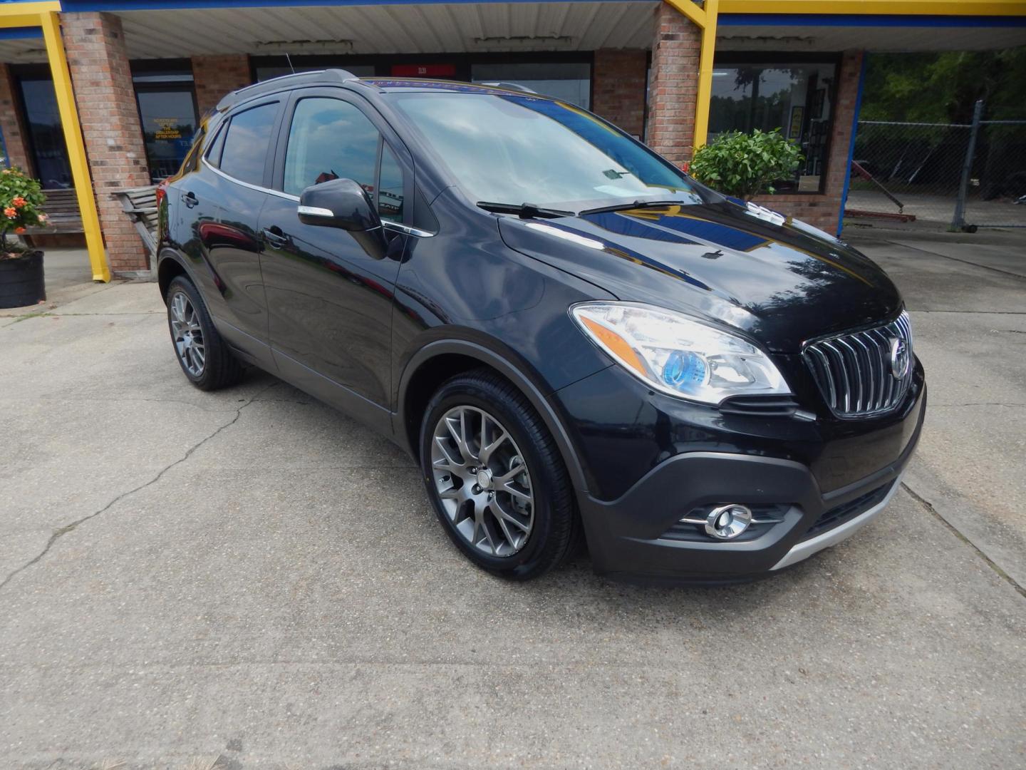 2016 Black /Charcoal Buick Encore Sport Touring (KL4CJ1SM4GB) with an 1.4L engine, Automatic transmission, located at 3120 W Tennessee St, Tallahassee, FL, 32304-1002, (850) 575-6702, 30.458841, -84.349648 - Used Car Supermarket is proud to present you with this loaded immaculate 2016 Buick Encore Sport Touring with leather, sunroof and low miles. Used Car Supermarket prides itself in offering you the finest pre-owned vehicle in Tallahassee. Used Car Supermarket has been locally family owned and operate - Photo#0