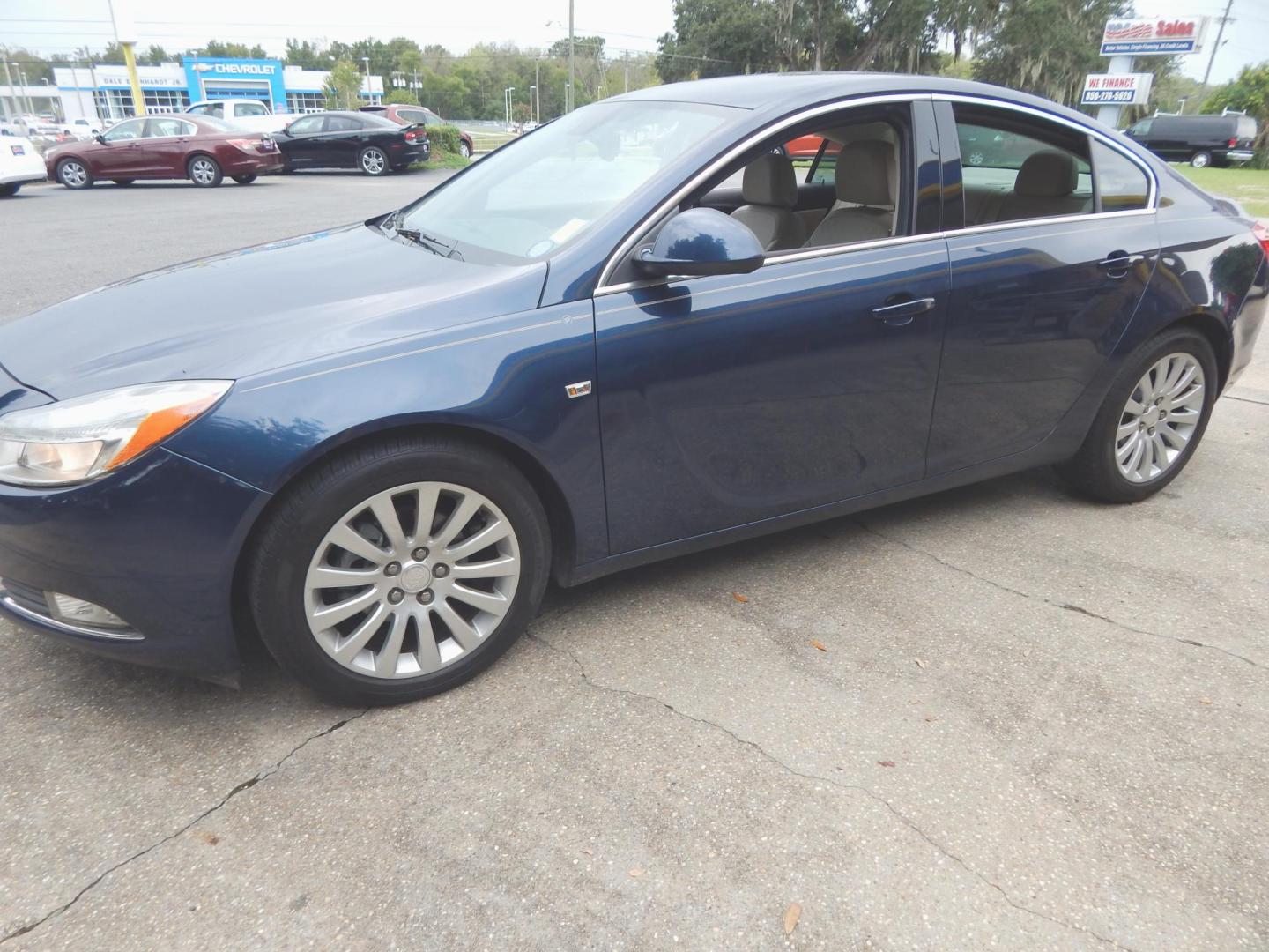 2011 Blue /Tan Leather Buick Regal CXL - 3XL (W04GR5EC3B1) with an 2.4L L4 DOHC 16V engine, 6-Speed Automatic transmission, located at 3120 W Tennessee St, Tallahassee, FL, 32304-1002, (850) 575-6702, 30.458841, -84.349648 - Used Car Supermarket is proud to present you with this loaded immaculate 2011 Buick Regal CXL3 with leather and low miles. Used Car Supermarket prides itself in offering you the finest pre-owned vehicle in Tallahassee. Used Car Supermarket has been locally family owned and operated for over 48 year - Photo#1