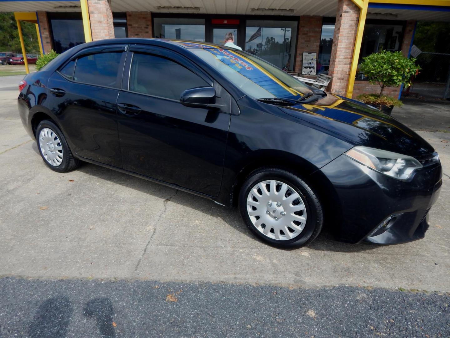 2015 Black /Tan Toyota Corolla L 4-Speed AT (2T1BURHE3FC) with an 1.8L L4 DOHC 16V engine, 4-Speed Automatic transmission, located at 3120 W Tennessee St, Tallahassee, FL, 32304-1002, (850) 575-6702, 30.458841, -84.349648 - Photo#0