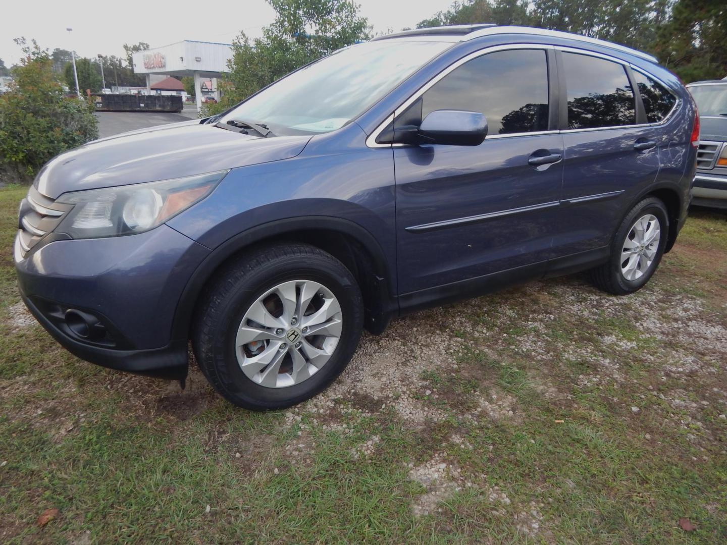 2013 Blue /Gray Leather Honda CR-V EX-L 2WD (2HKRM3H77DH) with an 2.4L L4 DOHC 16V engine, Automatic transmission, located at 3120 W Tennessee St, Tallahassee, FL, 32304-1002, (850) 575-6702, 30.458841, -84.349648 - Used Car Supermarket is proud to present you with this loaded immaculate 2013 Honda CRV EX-L with leather and sunroof. Used Car Supermarket prides itself in offering you the finest pre-owned vehicle in Tallahassee. Used Car Supermarket has been locally family owned and operated for a half century. O - Photo#0