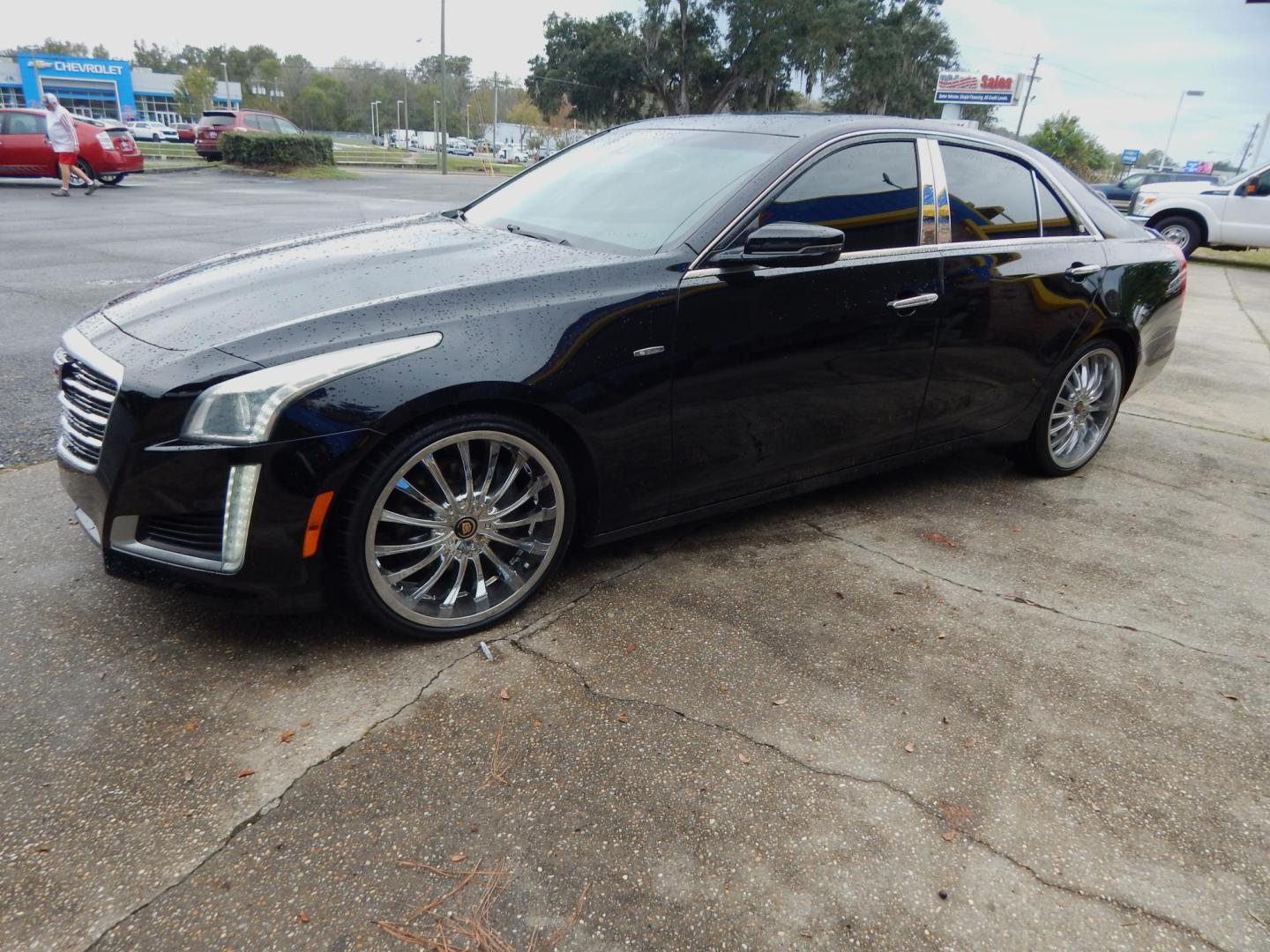 2016 Black /Charcoal Leather Cadillac CTS 2.0L Turbo Luxury RWD (1G6AR5SXXG0) with an 2.0L L4 DOHC 24V TURBO engine, Automatic transmission, located at 3120 W Tennessee St, Tallahassee, FL, 32304-1002, (850) 575-6702, 30.458841, -84.349648 - Photo#1