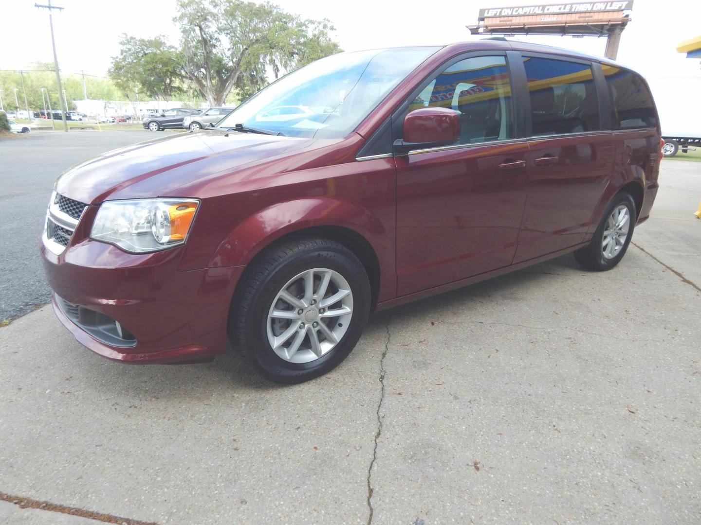 2019 Maroon /Charcoal Leather Dodge Grand Caravan SXT (2C4RDGCG3KR) with an 3.6L V6 DOHC 24V engine, Automatic transmission, located at 3120 W Tennessee St, Tallahassee, FL, 32304-1002, (850) 575-6702, 30.458841, -84.349648 - We are selling this vehicle as a cash sale, as/is with no warranty. It runs and drives great and everything works, body and interior are in good shape. The check engine light is on and it has a rough idle. The price is heavily discounted so there will be no more negotiation. - Photo#1