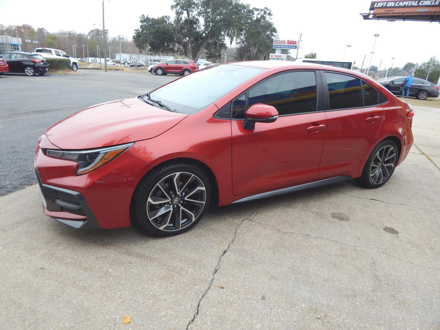 2020 Red /Gray Toyota Corolla SE (5YFS4RCE7LP) with an 2.0L L4 DOHC 16V engine, Automatic transmission, located at 3120 W Tennessee St, Tallahassee, FL, 32304-1002, (850) 575-6702, 30.458841, -84.349648 - Used Car Supermarket is proud to present you with this loaded immaculate 2020 Toyota Corolla SE. Used Car Supermarket prides itself in offering you the finest pre-owned vehicle in Tallahassee. Used Car Supermarket has been locally family owned and operated for over 49 years. Our Corolla SE has been - Photo#1