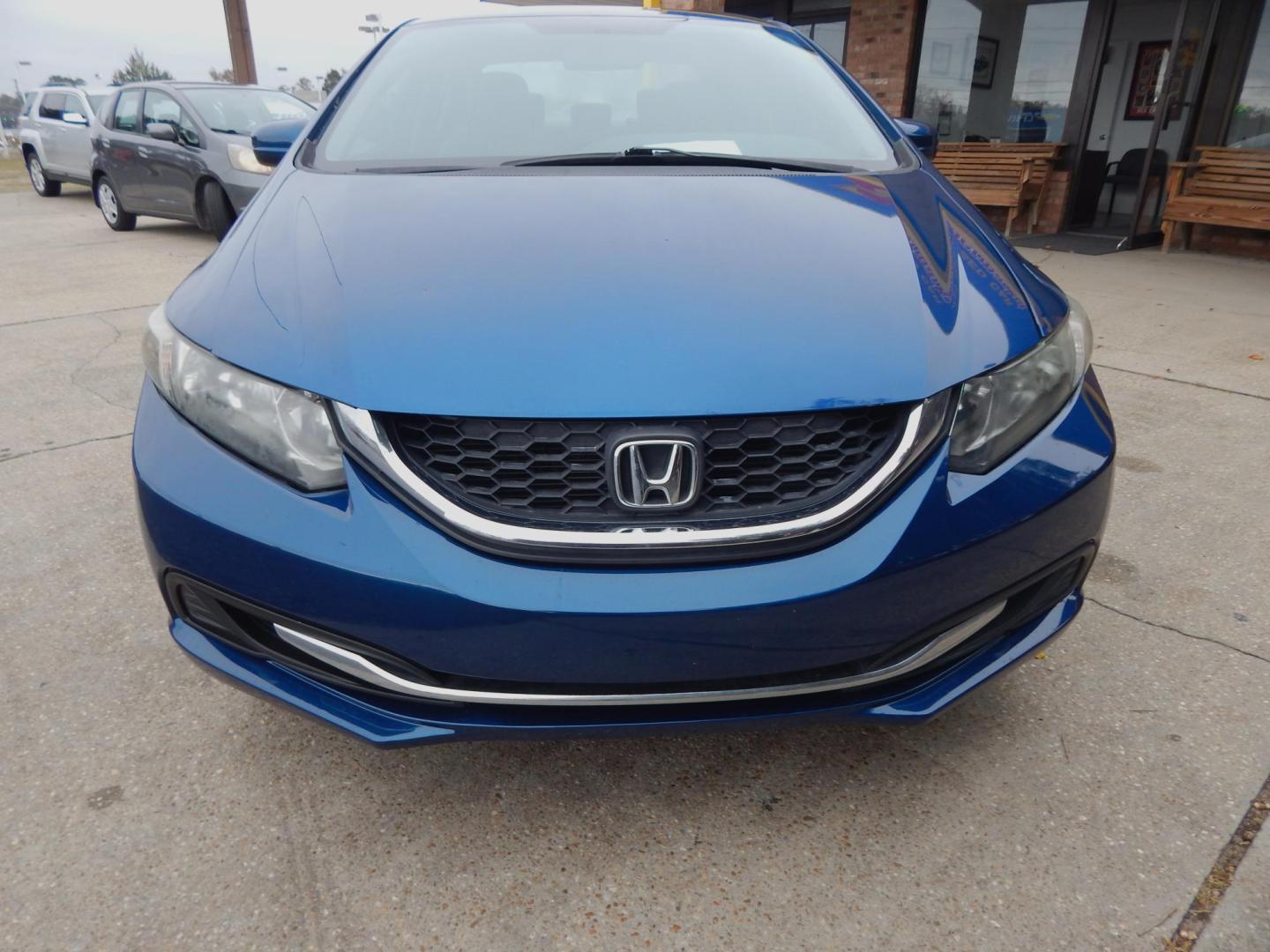 2014 Blue /Gray Honda Civic LX Sedan CVT (19XFB2F53EE) with an 1.8L L4 SOHC 16V engine, Automatic transmission, located at 3120 W Tennessee St, Tallahassee, FL, 32304-1002, (850) 575-6702, 30.458841, -84.349648 - Used Car Supermarket is proud to present you with this loaded immaculate 2014 Honda Civic LX Sedan. Used Car Supermarket prides itself in offering you the finest pre-owned vehicle in Tallahassee. Used Car Supermarket has been locally family owned and operated for over 49 years. Our Civic LX has been - Photo#2