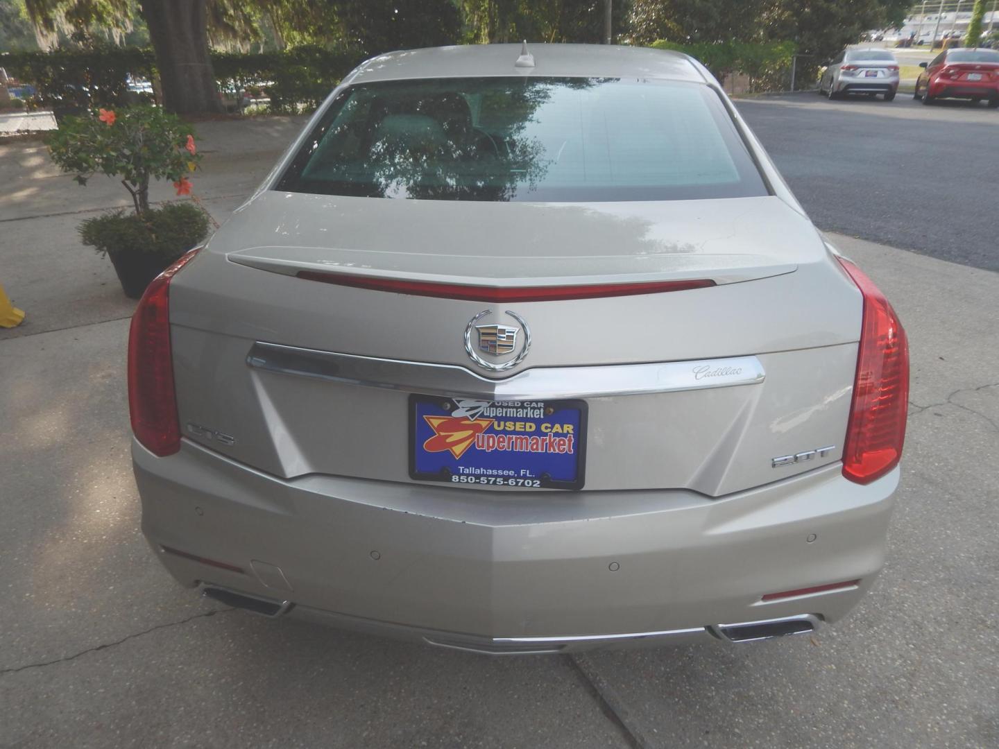 2014 Champagne /Tan Leather Cadillac CTS 2.0L Turbo RWD (1G6AP5SX1E0) with an 2.0L L4 DOHC 24V TURBO engine, 6-Speed Automatic transmission, located at 3120 W Tennessee St, Tallahassee, FL, 32304-1002, (850) 575-6702, 30.458841, -84.349648 - Used Car Supermarket is proud to present you with this loaded immaculate 2014 Cadillac CTS with leather and SUPER low miles. Used Car Supermarket prides itself in offering you the finest pre-owned vehicle in Tallahassee. Used Car Supermarket has been locally family owned and operated for over 49 yea - Photo#3