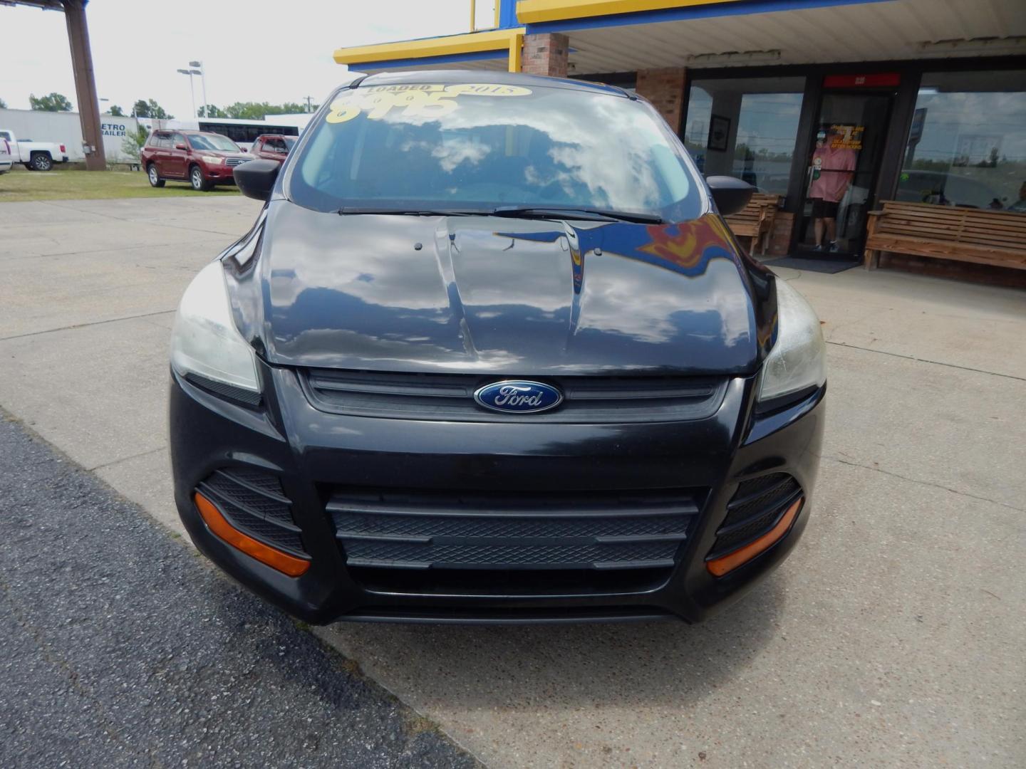 2015 Black /Charcoal Ford Escape S FWD (1FMCU0F71FU) with an 2.5L L4 DOHC 16V engine, Automatic transmission, located at 3120 W Tennessee St, Tallahassee, FL, 32304-1002, (850) 575-6702, 30.458841, -84.349648 - Photo#1