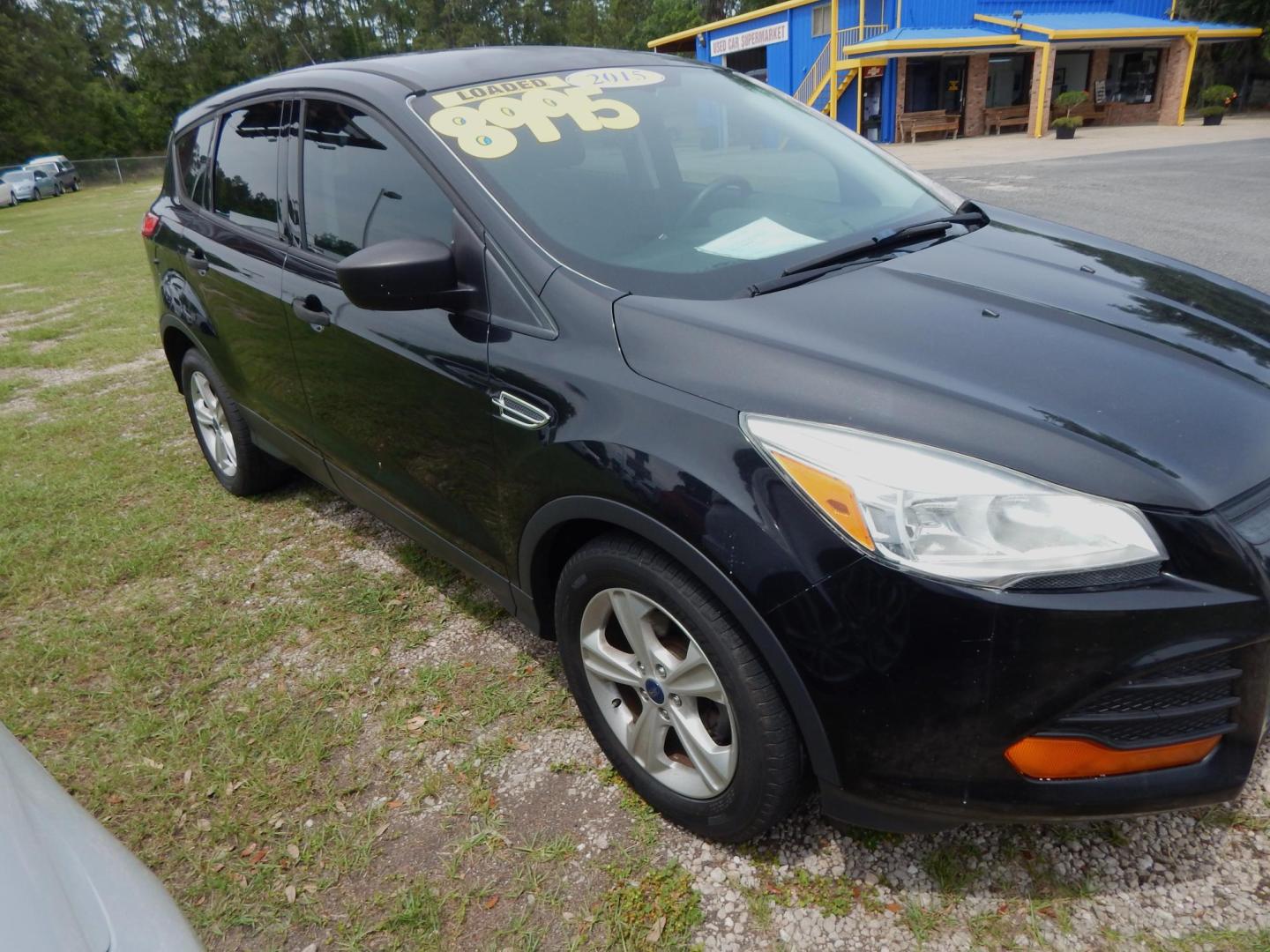 2015 Black /Charcoal Ford Escape S FWD (1FMCU0F71FU) with an 2.5L L4 DOHC 16V engine, Automatic transmission, located at 3120 W Tennessee St, Tallahassee, FL, 32304-1002, (850) 575-6702, 30.458841, -84.349648 - Photo#3