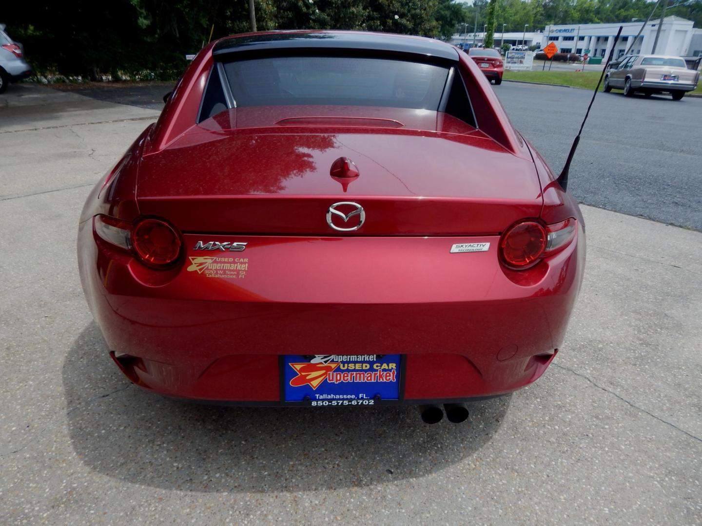 2018 Maroon /Charcoal Leather Mazda MX-5 Miata RF Grand Touring 6MT (JM1NDAM78J0) with an 2.0L L4 DOHC 16V engine, 6M transmission, located at 3120 W Tennessee St, Tallahassee, FL, 32304-1002, (850) 575-6702, 30.458841, -84.349648 - Used Car Supermarket is proud to present you with this loaded immaculate 2018 Mazda MX-5 Miata Grand Touring Hardtop Convertible with leather and Navigation. Used Car Supermarket prides itself in offering you the finest pre-owned vehicle in Tallahassee. Used Car Supermarket has been locally family o - Photo#3