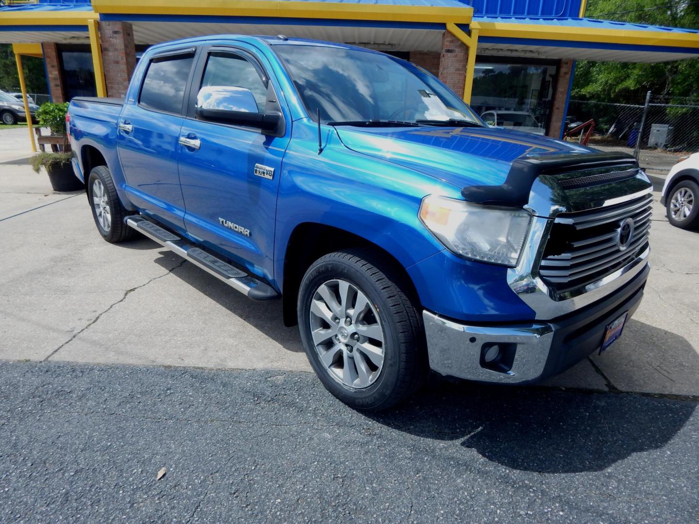 2016 Blue /Gray Leather Toyota Tundra Limited 5.7L FFV Crew Max (5TFFW5F12GX) with an 5.7L V8 DOHC 32V FFV engine, Automatic transmission, located at 3120 W Tennessee St, Tallahassee, FL, 32304-1002, (850) 575-6702, 30.458841, -84.349648 - Photo#0