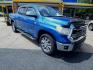 2016 Blue /Gray Leather Toyota Tundra Limited 5.7L FFV Crew Max (5TFFW5F12GX) with an 5.7L V8 DOHC 32V FFV engine, Automatic transmission, located at 3120 W Tennessee St, Tallahassee, FL, 32304-1002, (850) 575-6702, 30.458841, -84.349648 - Photo#0