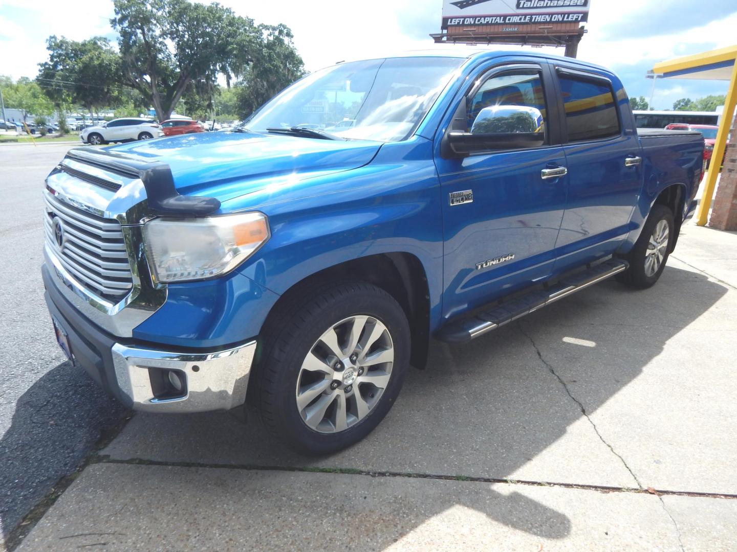 2016 Blue /Gray Leather Toyota Tundra Limited 5.7L FFV Crew Max (5TFFW5F12GX) with an 5.7L V8 DOHC 32V FFV engine, Automatic transmission, located at 3120 W Tennessee St, Tallahassee, FL, 32304-1002, (850) 575-6702, 30.458841, -84.349648 - Photo#1