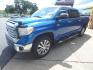 2016 Blue /Gray Leather Toyota Tundra Limited 5.7L FFV Crew Max (5TFFW5F12GX) with an 5.7L V8 DOHC 32V FFV engine, Automatic transmission, located at 3120 W Tennessee St, Tallahassee, FL, 32304-1002, (850) 575-6702, 30.458841, -84.349648 - Photo#1