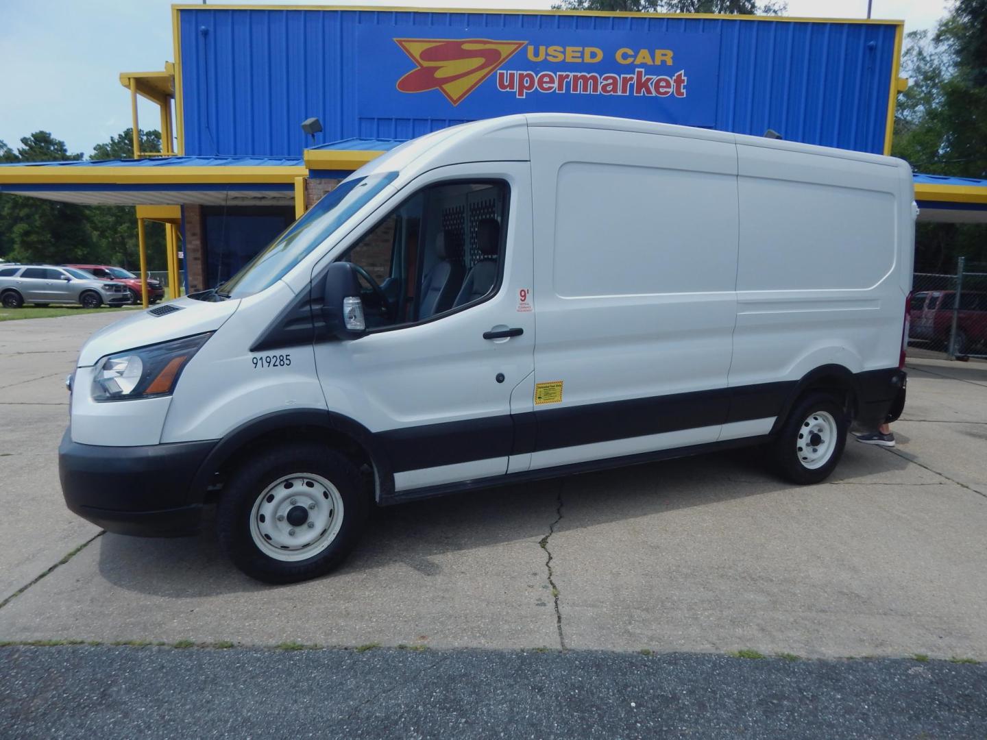 2019 White /Gray Ford Transit 150 Van Med. Roof w/Sliding Pass. 148-in. WB (1FTYE2CM8KK) with an 3.7L V6 DOHC 24V engine, Automatic transmission, located at 3120 W Tennessee St, Tallahassee, FL, 32304-1002, (850) 575-6702, 30.458841, -84.349648 - Used Car Supermarket is proud to present you with this loaded immaculate 2019 Ford T150 Transit Van 148In. wheelbase with low miles. Used Car Supermarket prides itself in offering you the finest pre-owned vehicle in Tallahassee. Used Car Supermarket has been locally family owned and operated for ov - Photo#0