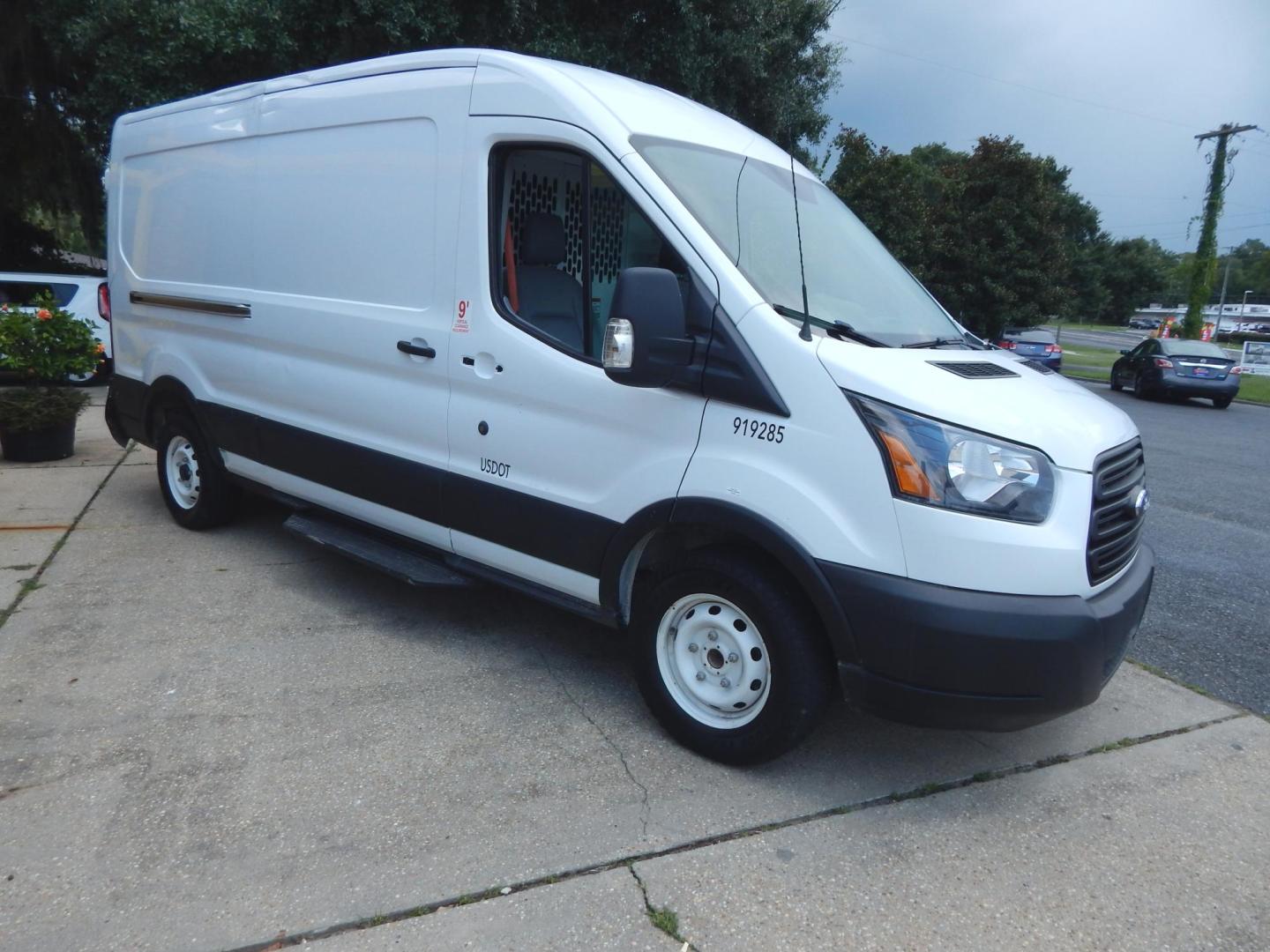 2019 White /Gray Ford Transit 150 Van Med. Roof w/Sliding Pass. 148-in. WB (1FTYE2CM8KK) with an 3.7L V6 DOHC 24V engine, Automatic transmission, located at 3120 W Tennessee St, Tallahassee, FL, 32304-1002, (850) 575-6702, 30.458841, -84.349648 - Used Car Supermarket is proud to present you with this loaded immaculate 2019 Ford T150 Transit Van 148In. wheelbase with low miles. Used Car Supermarket prides itself in offering you the finest pre-owned vehicle in Tallahassee. Used Car Supermarket has been locally family owned and operated for ov - Photo#1