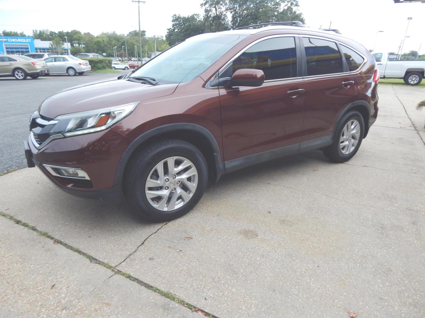 2016 Maroon /Charcoal Leather Honda CR-V EX-L 2WD (2HKRM3H77GH) with an 2.4L L4 DOHC 16V engine, Automatic transmission, located at 3120 W Tennessee St, Tallahassee, FL, 32304-1002, (850) 575-6702, 30.458841, -84.349648 - Used Car Supermarket is proud to present you with this loaded immaculate 2016 Honda CRV EX-L with sunroof, leather and low miles. Used Car Supermarket prides itself in offering you the finest pre-owned vehicle in Tallahassee. Used Car Supermarket has been locally family owned and operated for over 5 - Photo#1