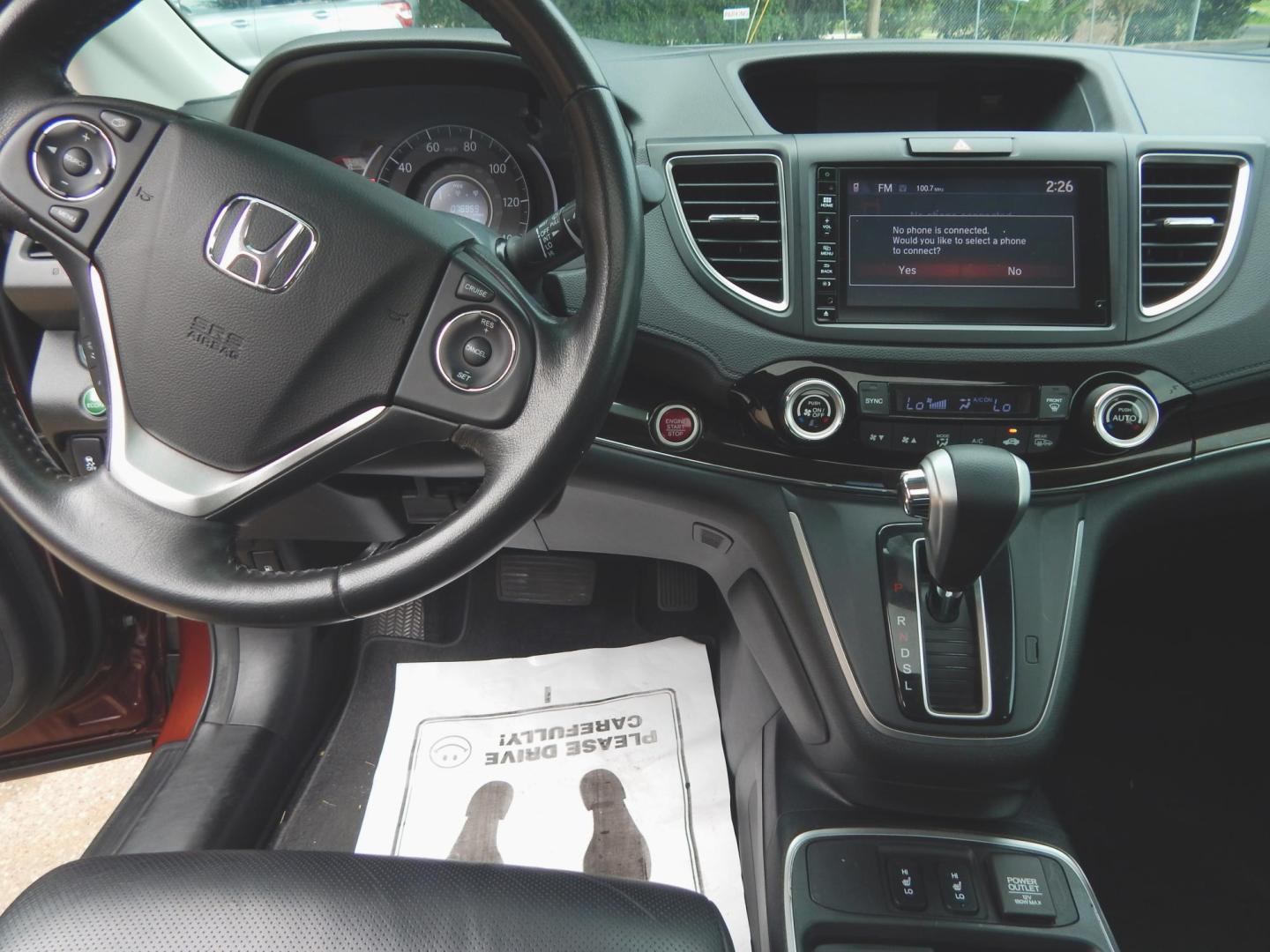 2016 Maroon /Charcoal Leather Honda CR-V EX-L 2WD (2HKRM3H77GH) with an 2.4L L4 DOHC 16V engine, Automatic transmission, located at 3120 W Tennessee St, Tallahassee, FL, 32304-1002, (850) 575-6702, 30.458841, -84.349648 - Used Car Supermarket is proud to present you with this loaded immaculate 2016 Honda CRV EX-L with sunroof, leather and low miles. Used Car Supermarket prides itself in offering you the finest pre-owned vehicle in Tallahassee. Used Car Supermarket has been locally family owned and operated for over 5 - Photo#5