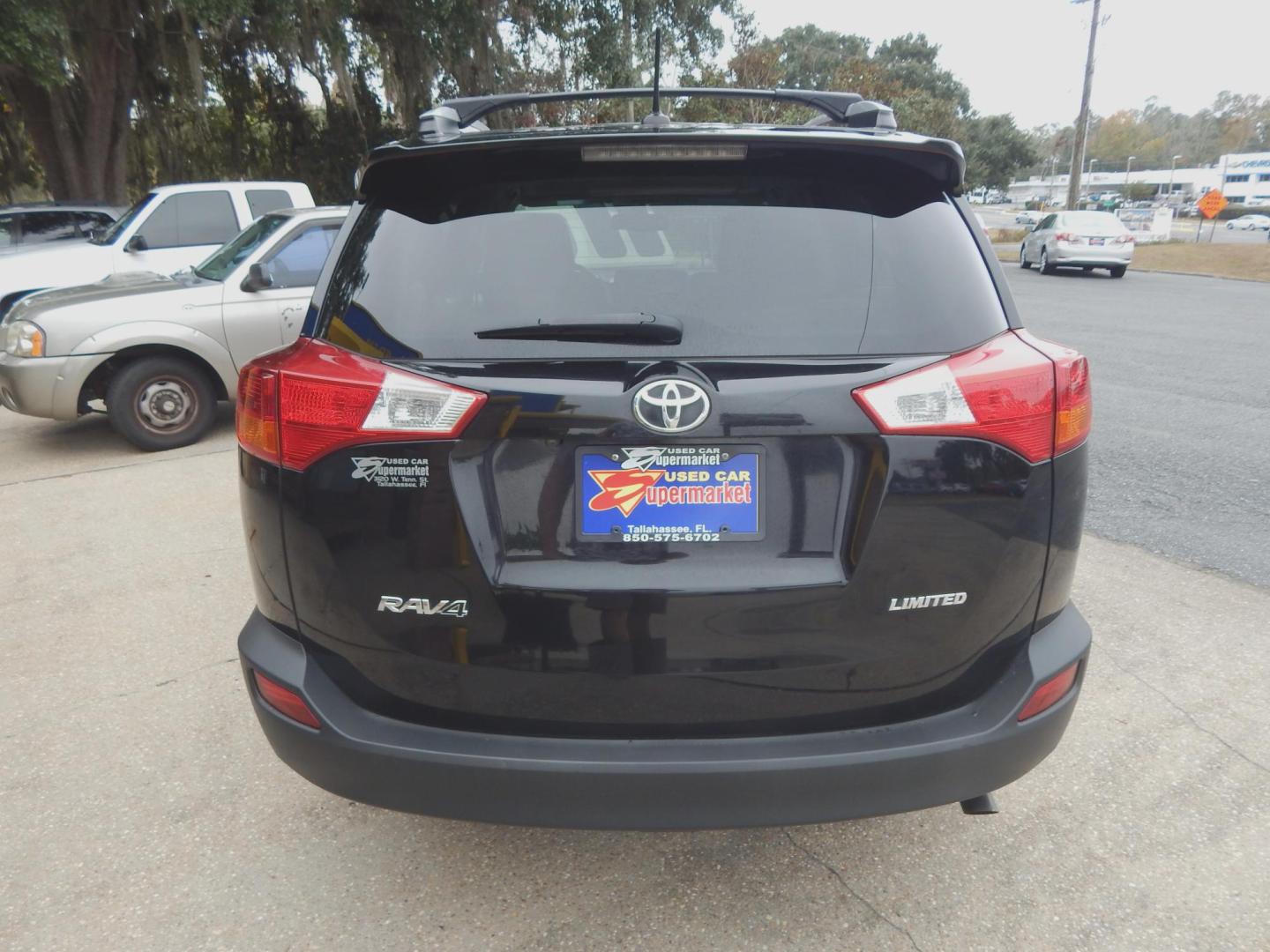 2013 Black /Tan Leather Toyota RAV4 Limited AWD (2T3YFREV5DW) with an 2.5L L4 DOHC 16V engine, 6-Speed Automatic transmission, located at 3120 W Tennessee St, Tallahassee, FL, 32304-1002, (850) 575-6702, 30.458841, -84.349648 - Photo#3