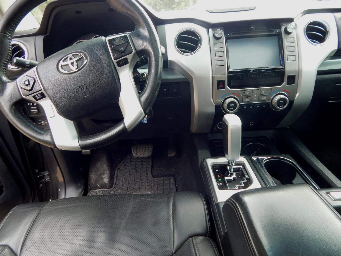 2014 Charcoal Metallic /Charcoal Leather Toyota Tundra Platinum CrewMax 5.7L 2WD (5TFGY5F10EX) with an 5.7L V8 DOHC 32V engine, 6-Speed Automatic transmission, located at 3120 W Tennessee St, Tallahassee, FL, 32304-1002, (850) 575-6702, 30.458841, -84.349648 - Used Car Supermarket is proud to present you with this loaded immaculate 2014 Toyota Tundra Platinum Crew Max with leather, sunroof and Navigation. Used Car Supermarket prides itself in offering you the finest pre-owned vehicle in Tallahassee. Used Car Supermarket has been locally family owned and o - Photo#5