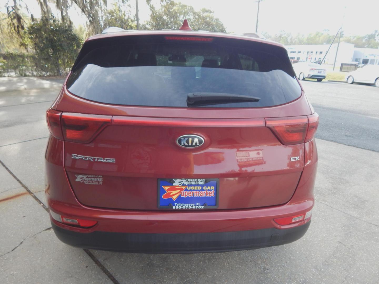 2018 Maroon /Gray Leather Kia Sportage EX FWD (KNDPN3AC8J7) with an 2.4L V6 DOHC 24V engine, Automatic transmission, located at 3120 W Tennessee St, Tallahassee, FL, 32304-1002, (850) 575-6702, 30.458841, -84.349648 - Used Car Supermarket is proud to present you with this loaded immaculate 2018 Kia Sportage EX with leather and great miles. Used Car Supermarket prides itself in offering you the finest pre-owned vehicle in Tallahassee. Used Car Supermarket has been locally family owned and operated for over 50 year - Photo#2