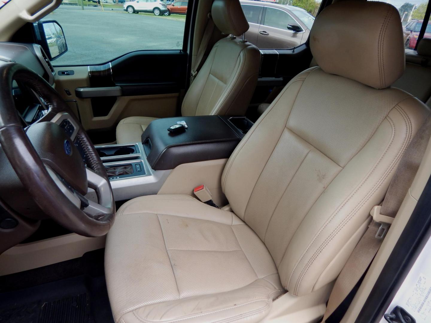 2018 Pearl White /Tan Leather Ford F-150 Lariat SuperCrew 5.5-ft. Bed 2WD (1FTEW1CG9JK) with an 3.5L V6 TURBO engine, Automatic transmission, located at 3120 W Tennessee St, Tallahassee, FL, 32304-1002, (850) 575-6702, 30.458841, -84.349648 - Used Car Supermarket is proud to present you with this loaded immaculate 2018 Ford F150 Lariat Crew Cab with leather and Navigation. Used Car Supermarket prides itself in offering you the finest pre-owned vehicle in Tallahassee. Used Car Supermarket has been locally family owned and operated for ove - Photo#4