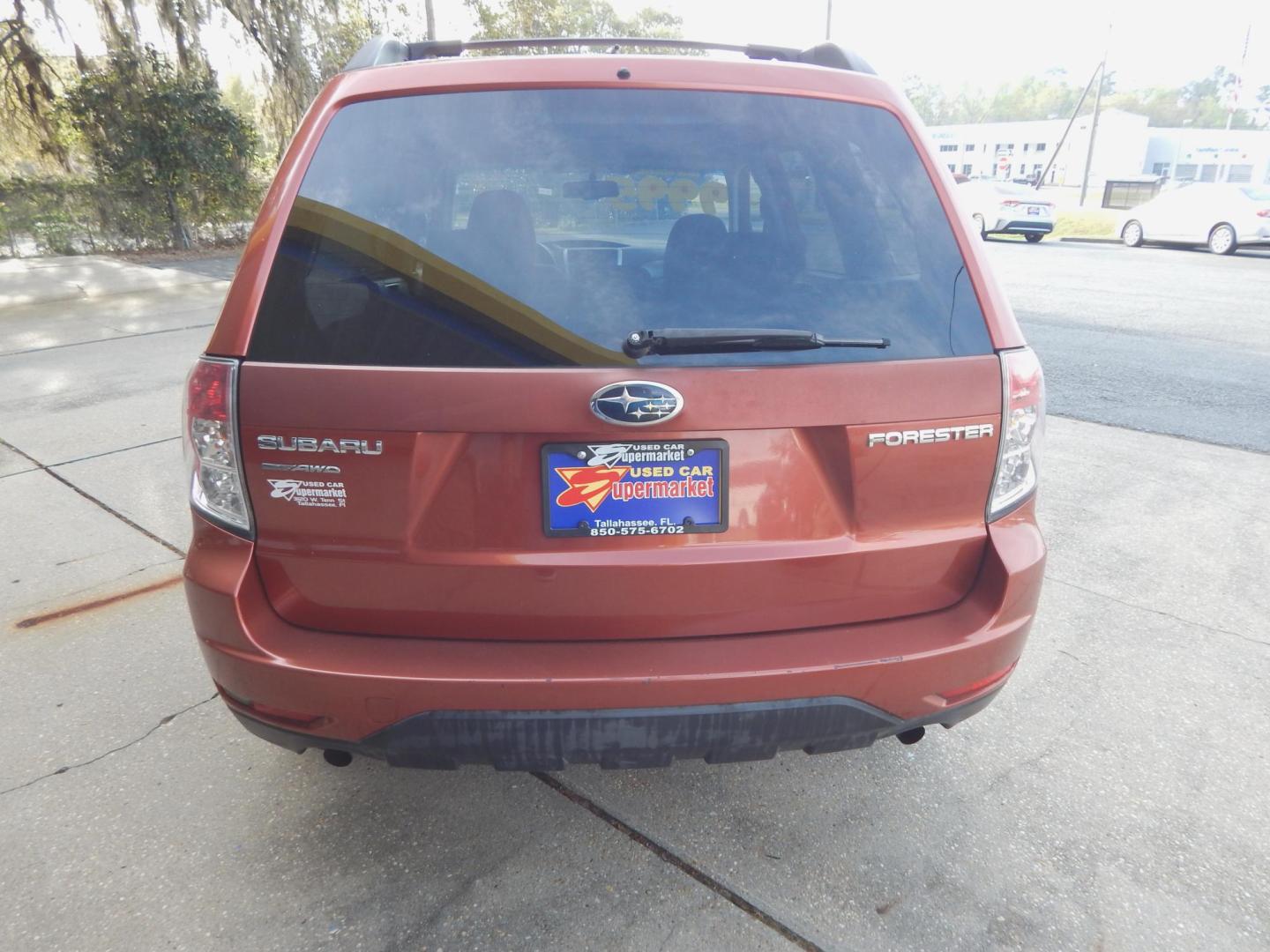 2010 Maroon /Charcoal Subaru Forester 2.5X Premium (JF2SH6CC6AH) with an 2.5L H4 SOHC 16V engine, 4-Speed Automatic transmission, located at 3120 W Tennessee St, Tallahassee, FL, 32304-1002, (850) 575-6702, 30.458841, -84.349648 - Used Car Supermarket is proud to present you with this loaded immaculate 2010 Subaru Forester 2.5X Premium with low miles and sunroof. Used Car Supermarket prides itself in offering you the finest pre-owned vehicle in Tallahassee. Used Car Supermarket has been locally family owned and operated for o - Photo#3