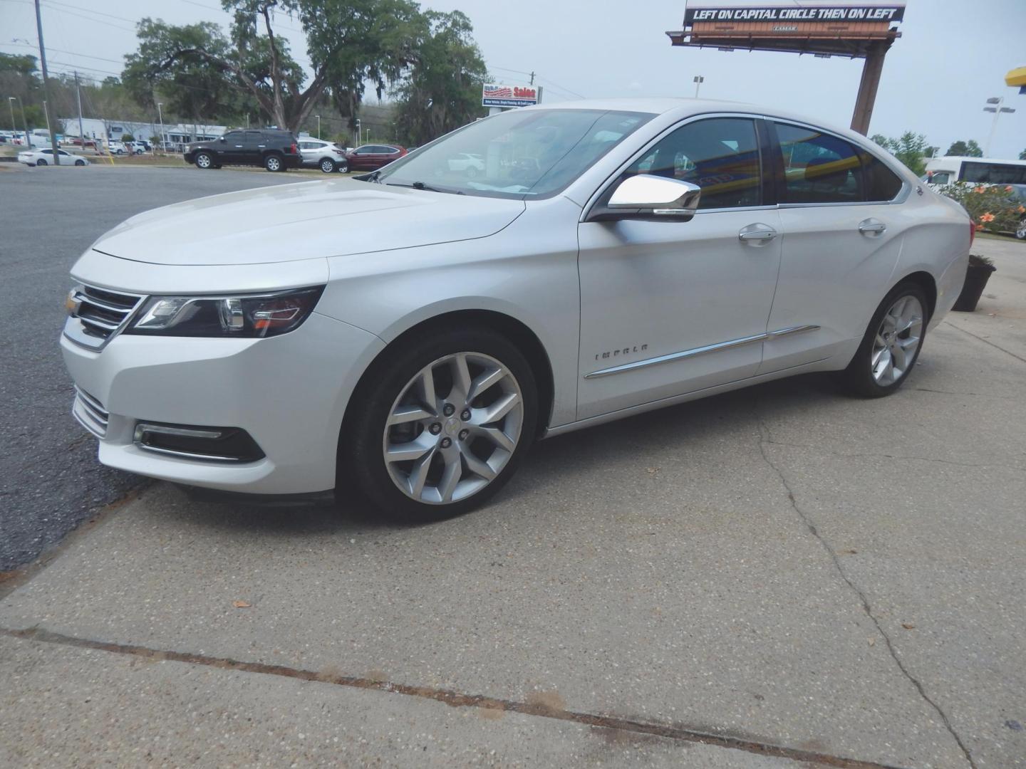 2018 Pearl White /Charcoal Leather Chevrolet Impala Premier (2G1125S33J9) with an 3.6L V6 DOHC 24V engine, Automatic transmission, located at 3120 W Tennessee St, Tallahassee, FL, 32304-1002, (850) 575-6702, 30.458841, -84.349648 - Used Car Supermarket is proud to present you with this loaded immaculate 2018 Chevy Impala Premier with leather and low miles. Used Car Supermarket prides itself in offering you the finest pre-owned vehicle in Tallahassee. Used Car Supermarket has been locally family owned and operated for over 50 y - Photo#1