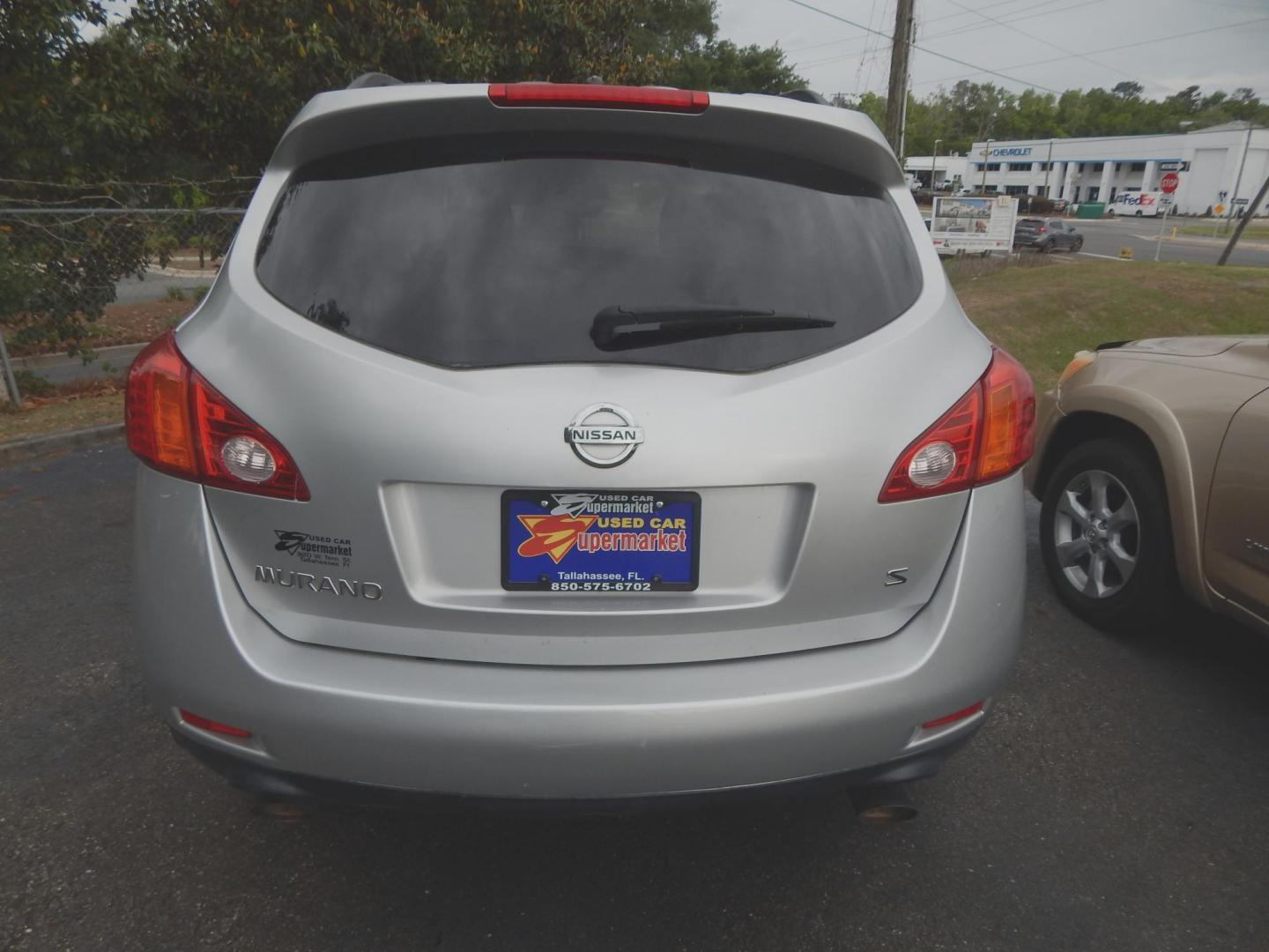 2009 Silver Metallic /Charcoal Nissan Murano S (JN8AZ18U69W) with an 3.5L V6 DOHC 24V engine, Automatic CVT Overdrive transmission, located at 3120 W Tennessee St, Tallahassee, FL, 32304-1002, (850) 575-6702, 30.458841, -84.349648 - Used Car Supermarket is proud to present you with this loaded immaculate 2009 Nissan Murano S with low miles. Used Car Supermarket prides itself in offering you the finest pre-owned vehicle in Tallahassee. Used Car Supermarket has been locally family owned and operated for over 50 years. Our Murano - Photo#3