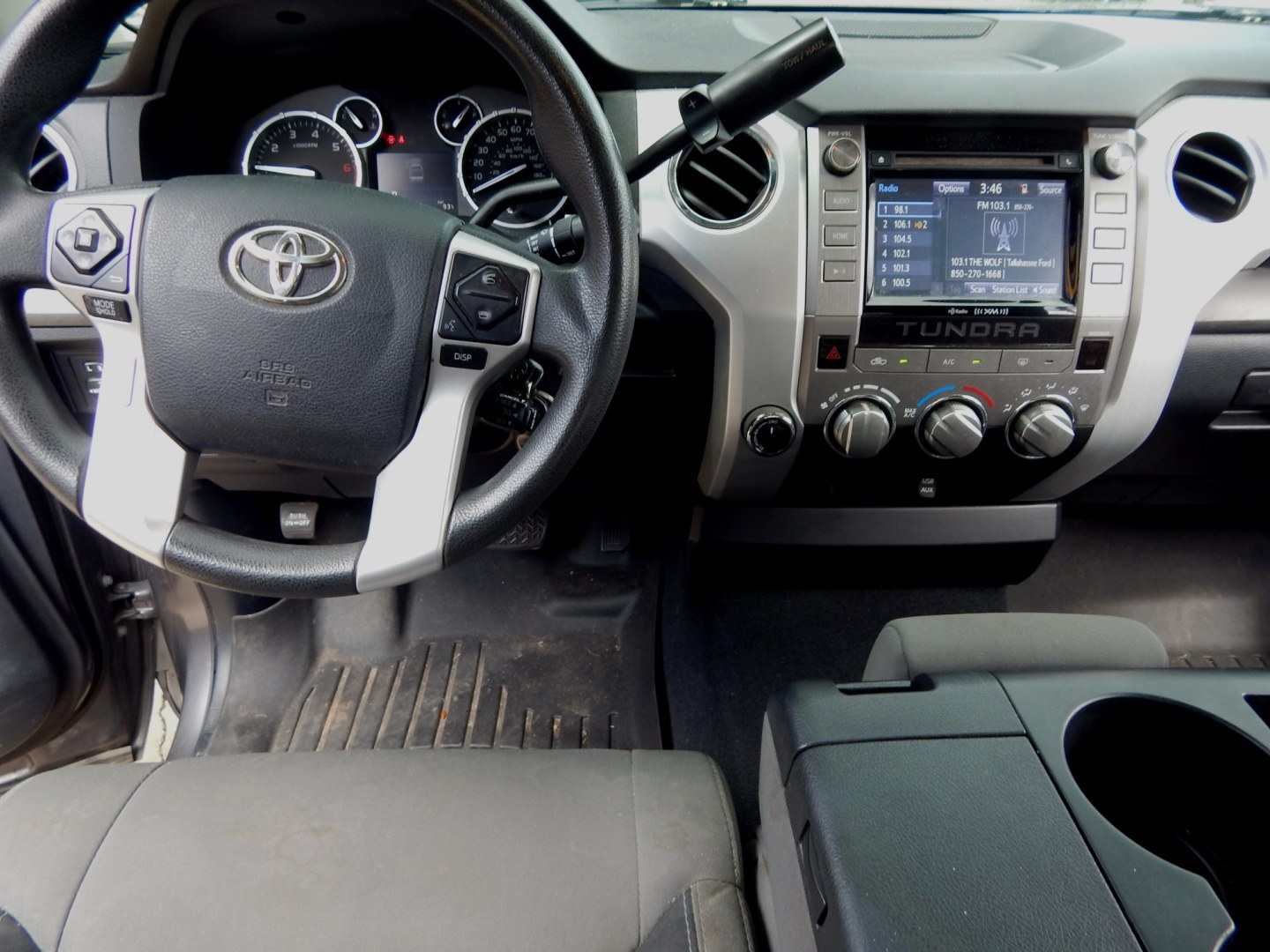 2015 Charcoal /Gray Toyota Tundra SR5 5.7L V8 CrewMax 4WD (5TFDY5F10FX) with an 5.7L V8 DOHC 32V engine, 6-Speed Automatic transmission, located at 3120 W Tennessee St, Tallahassee, FL, 32304-1002, (850) 575-6702, 30.458841, -84.349648 - Used Car Supermarket is proud to present you with this loaded immaculate 2015 Toyota Tundra Crew Max SR5 4x4 with low miles. Used Car Supermarket prides itself in offering you the finest pre-owned vehicle in Tallahassee. Used Car Supermarket has been locally family owned and operated for over 50 yea- Photo#4