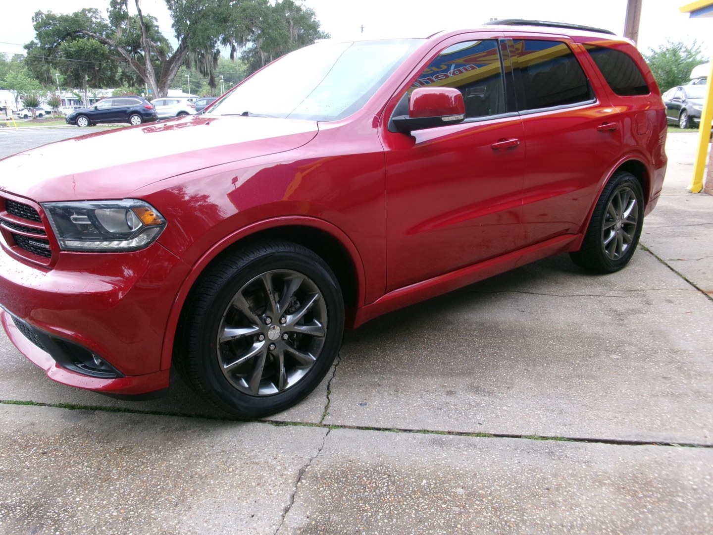 2018 Red /Charcoal Leather Dodge Durango GT 2WD (1C4RDHDG2JC) with an 3.6L V6 DOHC 24V engine, Automatic transmission, located at 3120 W Tennessee St, Tallahassee, FL, 32304-1002, (850) 575-6702, 30.458841, -84.349648 - Used Car Supermarket is proud to present you with this loaded immaculate 2018 Dodge Durango GT with leather, sunroof, Navigation and low miles. Used Car Supermarket prides itself in offering you the finest pre-owned vehicle in Tallahassee. Used Car Supermarket has been locally family owned and opera- Photo#1