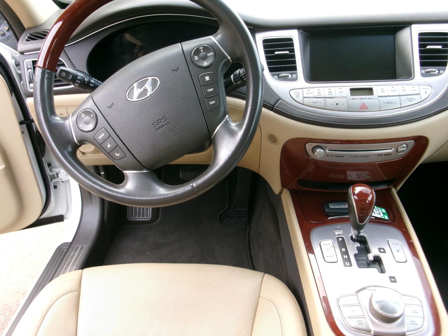 2012 White /Tan Leather Hyundai Genesis 4.6L (KMHGC4DF0CU) with an 4.6L V8 DOHC 32V engine, Automatic transmission, located at 3120 W Tennessee St, Tallahassee, FL, 32304-1002, (850) 575-6702, 30.458841, -84.349648 - Used Car Supermarket is proud to present you with this loaded immaculate 2012 Genesis Luxury Sedan 4.6L with leather, sunroof, Navigation and low miles. Used Car Supermarket prides itself in offering you the finest pre-owned vehicle in Tallahassee. Used Car Supermarket has been locally family owned- Photo#12