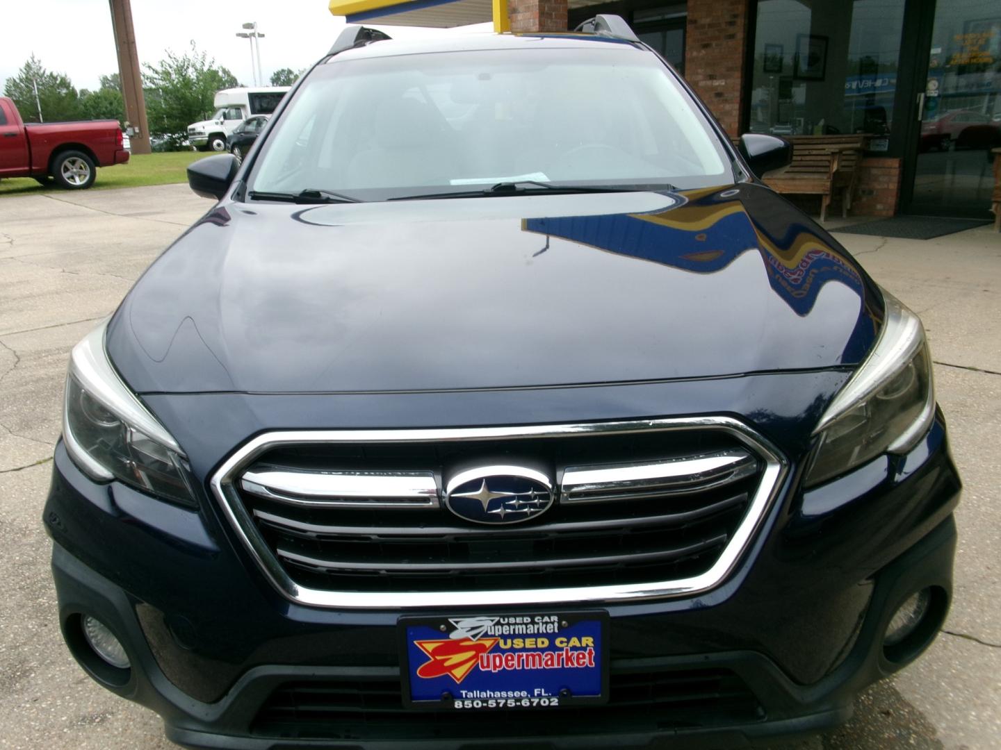 2018 Blue /Tan Subaru Outback 2.5i Premium (4S4BSADC6J3) with an 2.5L H4 DOHC 16V engine, Automatic transmission, located at 3120 W Tennessee St, Tallahassee, FL, 32304-1002, (850) 575-6702, 30.458841, -84.349648- Photo#1