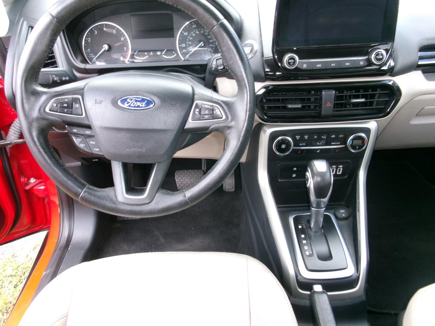2020 Red /Gray Leather Ford EcoSport Titanium AWD (MAJ6S3KL2LC) with an 2.0L L4 DOHC 16V engine, Automatic transmission, located at 3120 W Tennessee St, Tallahassee, FL, 32304-1002, (850) 575-6702, 30.458841, -84.349648 - Used Car Supermarket is proud to present you with this loaded immaculate 2020 Ford Ecosport Titanium with leather, Navigation and low miles. Used Car Supermarket prides itself in offering you the finest pre-owned vehicle in Tallahassee. Used Car Supermarket has been locally family owned and operated- Photo#5