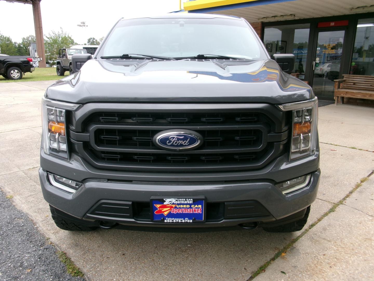 2021 Charcoal /Charcoal Leather Ford F-150 Lariat SuperCrew FX4 4WD (1FTFW1E85MF) with an 3.5L Ecoboost engine, Automatic transmission, located at 3120 W Tennessee St, Tallahassee, FL, 32304-1002, (850) 575-6702, 30.458841, -84.349648 - Used Car Supermarket is proud to present you with this loaded immaculate 2021 Ford F150 Lariat Crew Cab FX4 4x4 with Navigation and leather. Used Car Supermarket prides itself in offering you the finest pre-owned vehicle in Tallahassee. Used Car Supermarket has been locally family owned and operated- Photo#2